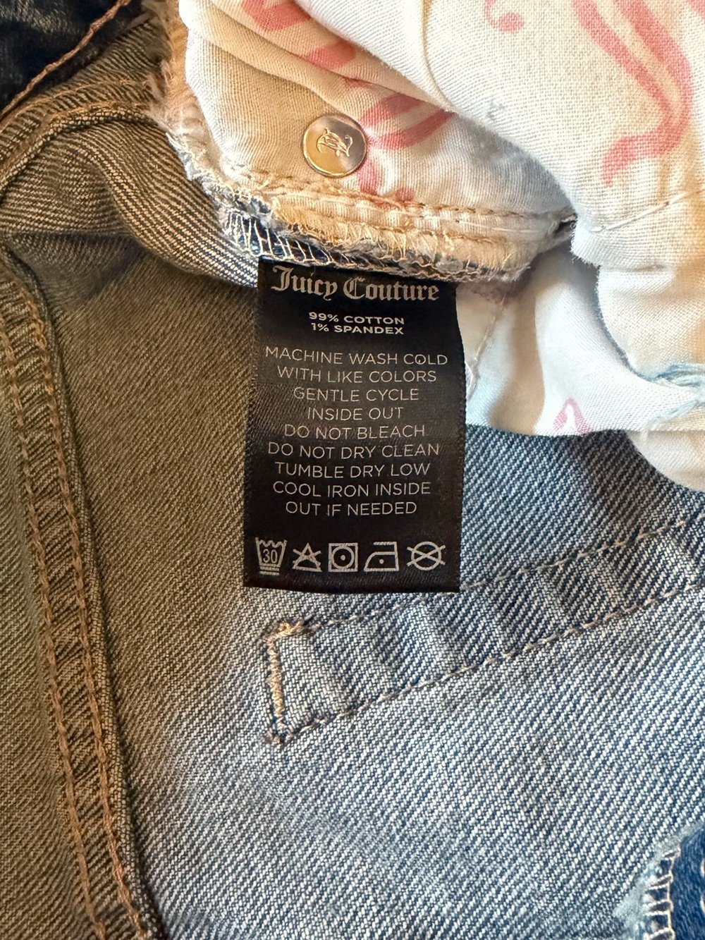 NWT Juicy Couture Women’s Venice Straight Med. Blue Destroyed Skinny Jeans, 26 - Picture 5 of 8